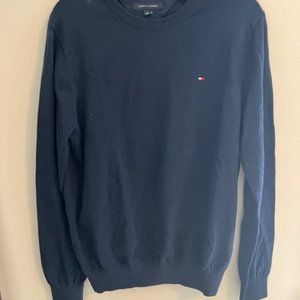 Tommy Hilfiger Mens Knit Crew - Navy - Size Medium